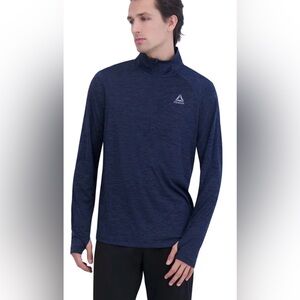 Reebok Dark Blue Quarter Zip Pullover